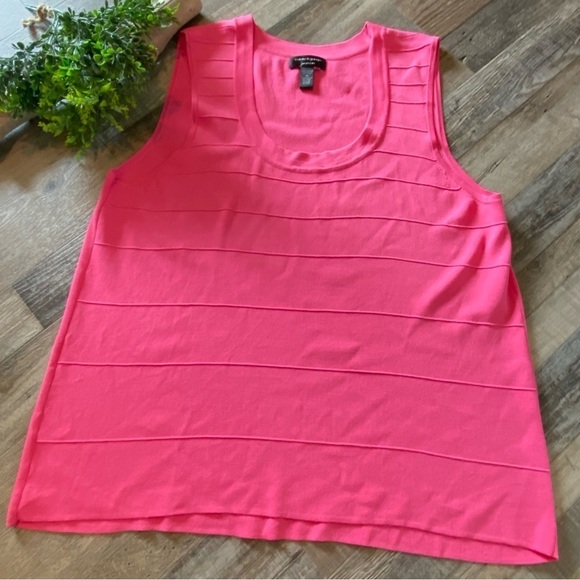 CABLE & GAUGE WOMAN Hot Pink Sleeveless Top, Size 3x - Picture 1 of 7